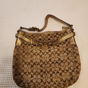 Coach Brown and Gold Women's Bag